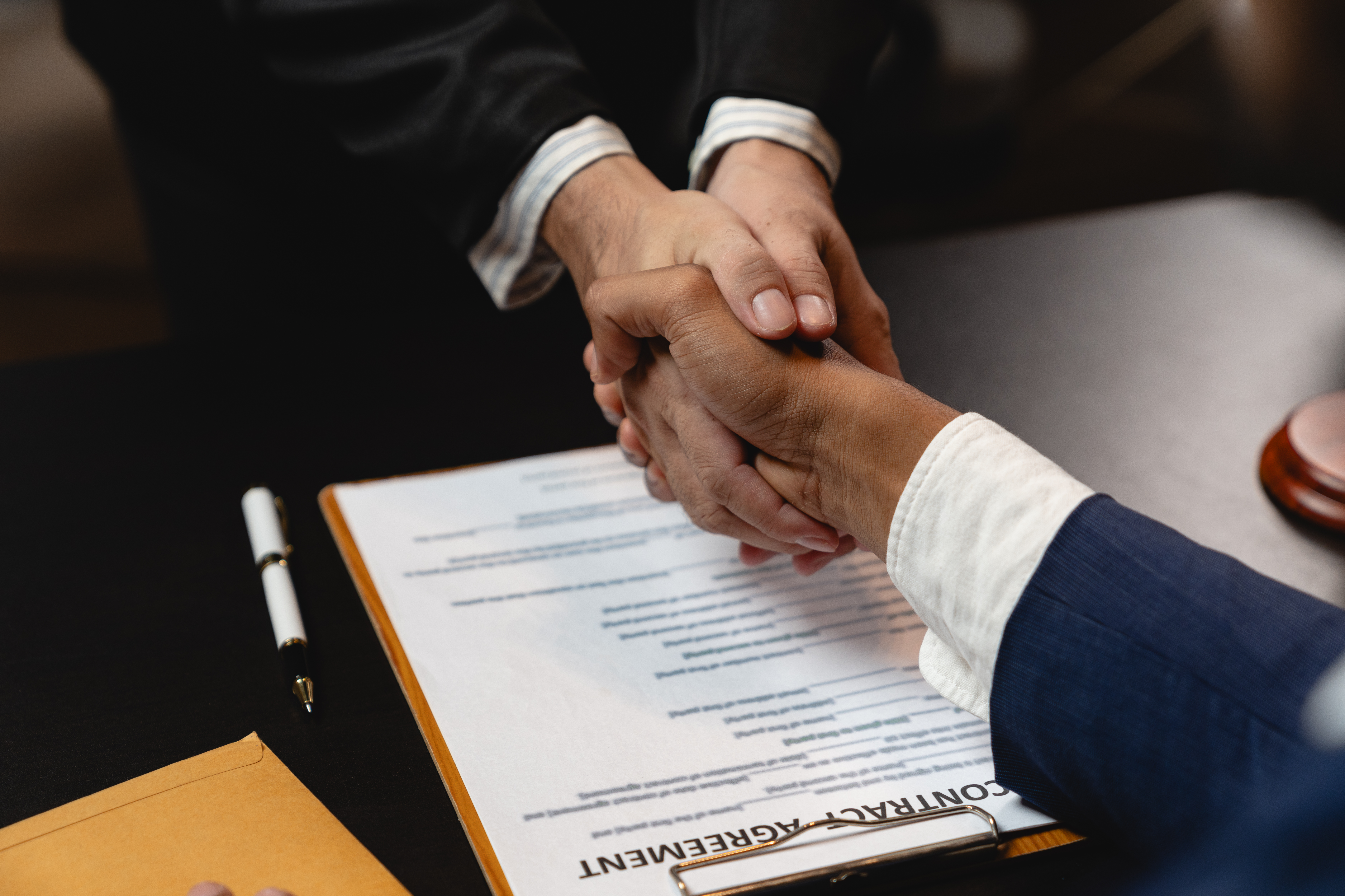 Professional handshake